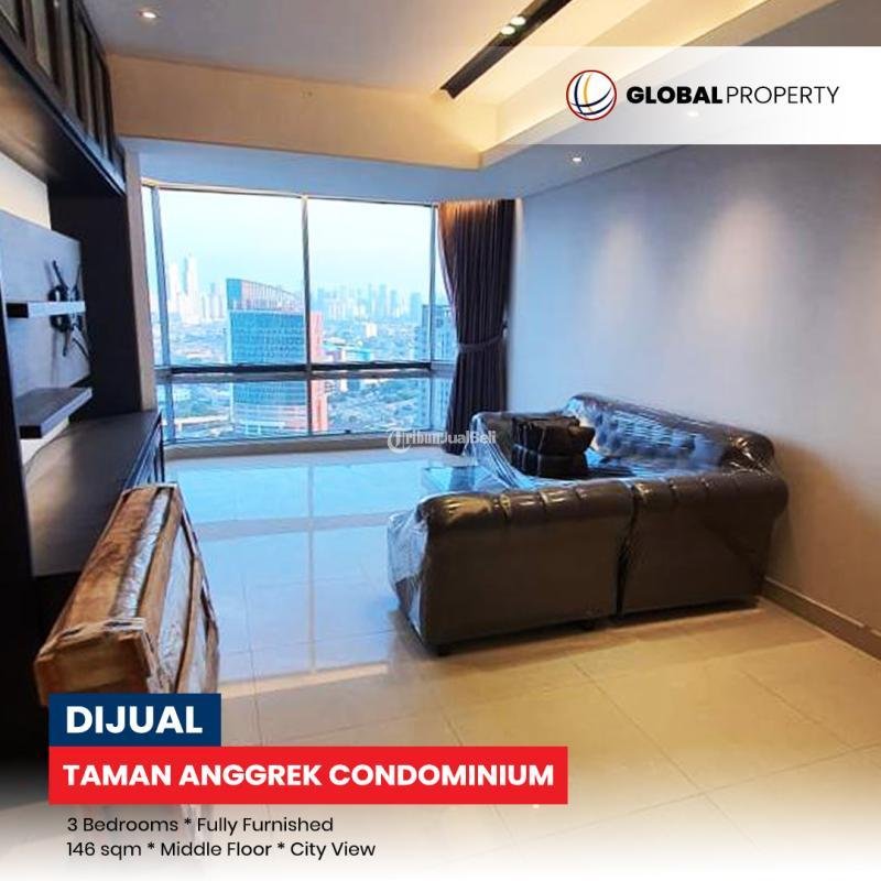 Apartemen Dijual Taman Anggrek Residence Tower Azalea 135m2