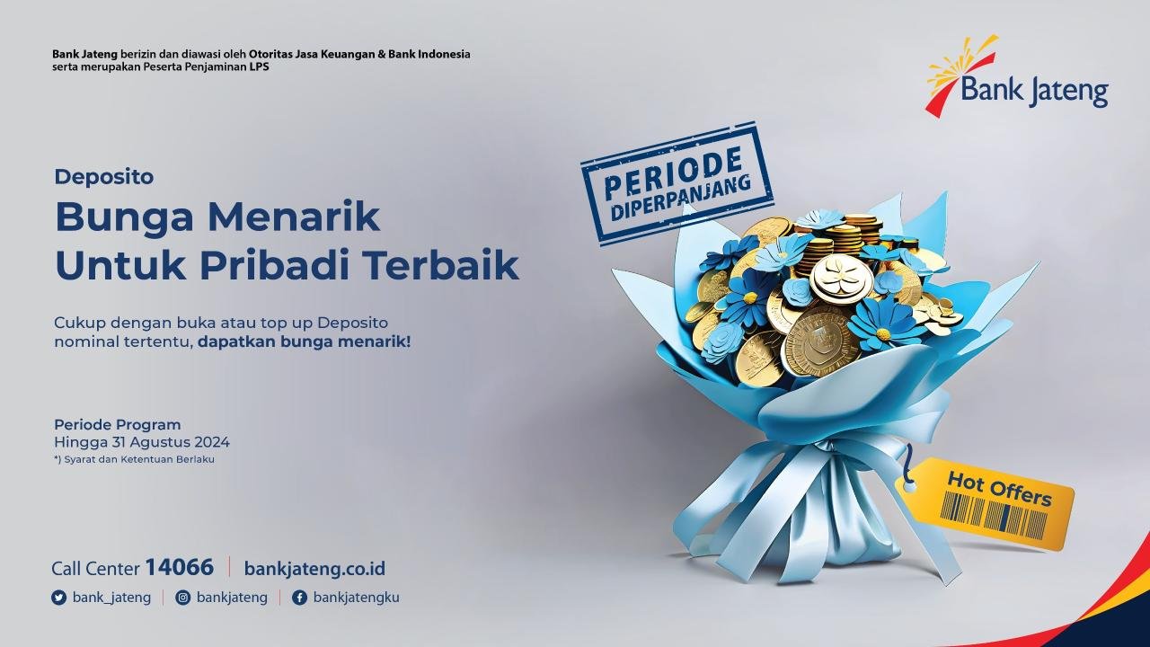 Deposito Bunga Menarik untuk Pribadi Terbaik - Bank Jateng Deposito Bunga Menarik untuk Pribadi Terbaik - Bank Jateng
