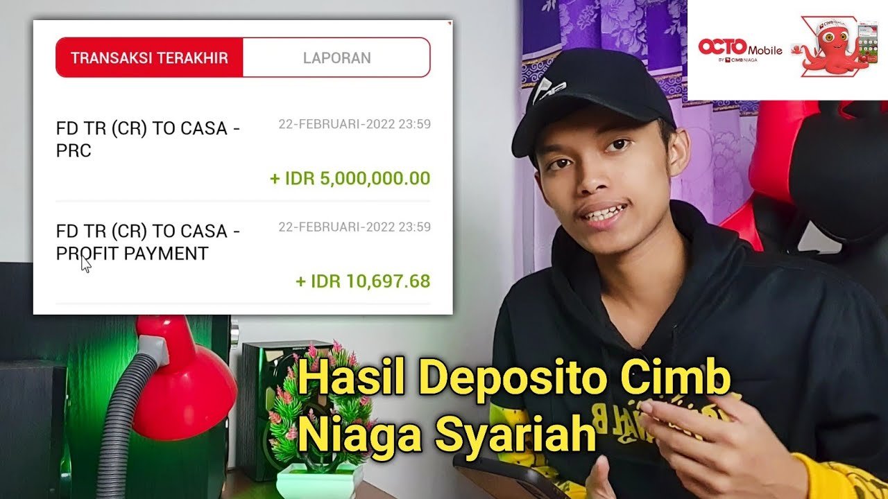 Hasil Deposito di Cimb Niaga Syariah Octo Mobile - YouTube Hasil Deposito di Cimb Niaga Syariah Octo Mobile - YouTube